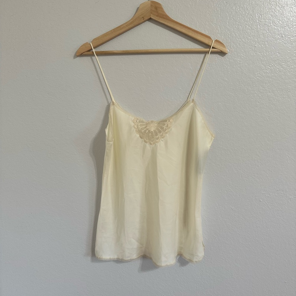 Silky Cream Lace Tank Top (BRIDES!!!)